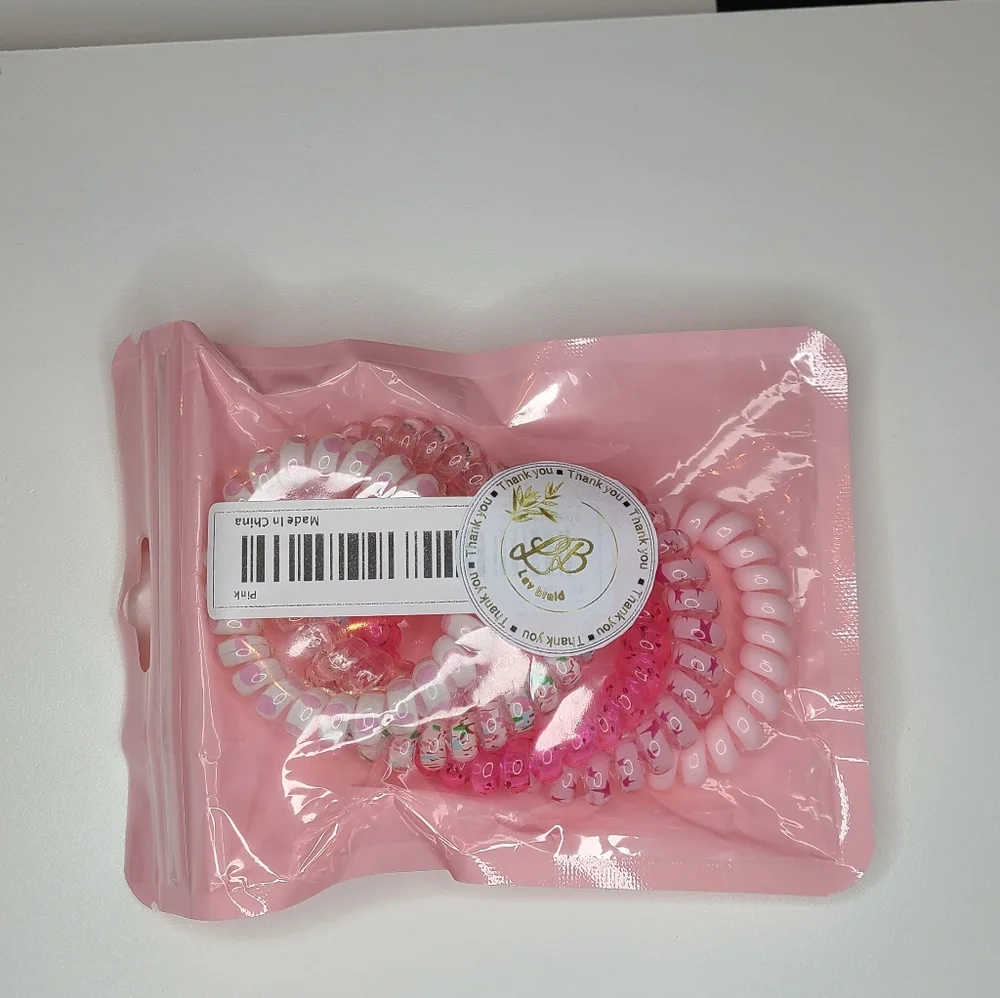 Elastic hair ties floral pattern ponytail holders for workout vacation&everyday - Picture 9 of 12